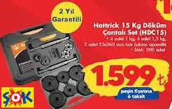 HATTRİCK 50 KG DÖKÜM ÇANTALI DAMBIL SET ( HDC50)